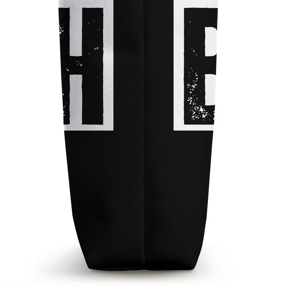 Wicked Smaht Bankah Wicked Smart Banker Distressed Tote Bag >:( - Picture 3 of 4